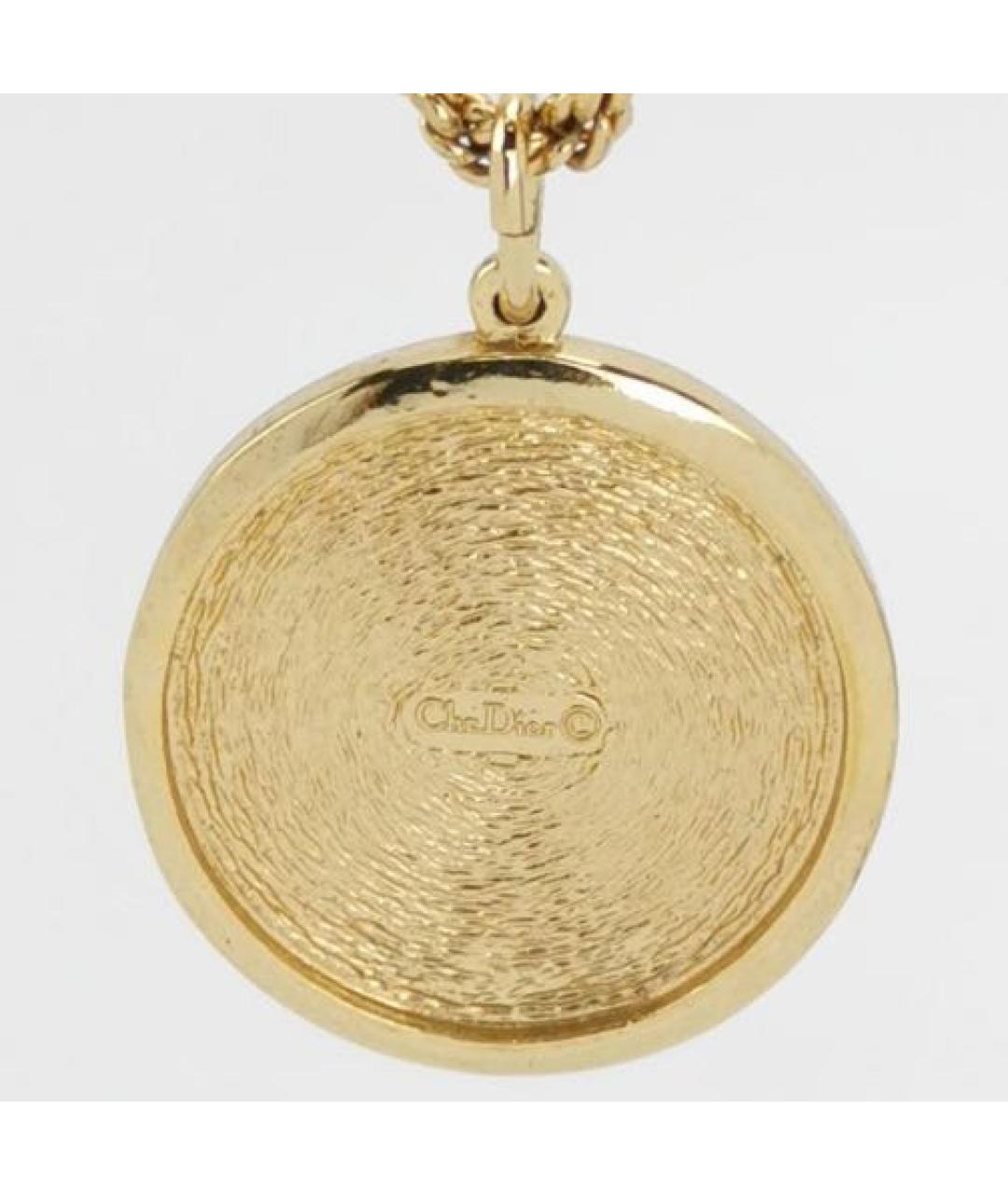 CHRISTIAN DIOR Золотое позолоченное колье, фото 3