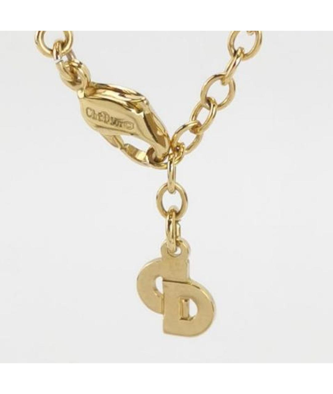 CHRISTIAN DIOR Золотое позолоченное колье, фото 4