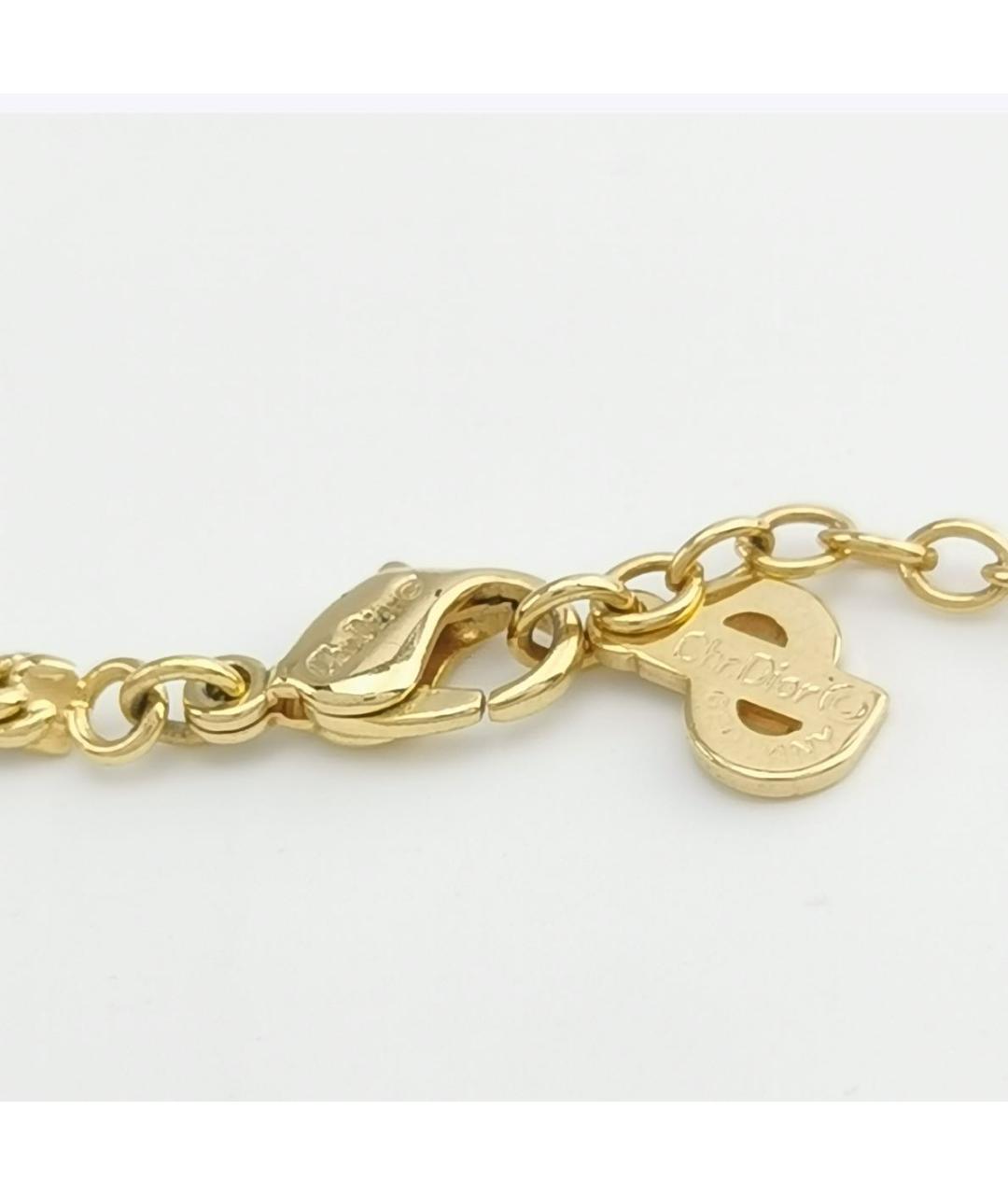 CHRISTIAN DIOR Золотое позолоченное колье, фото 5