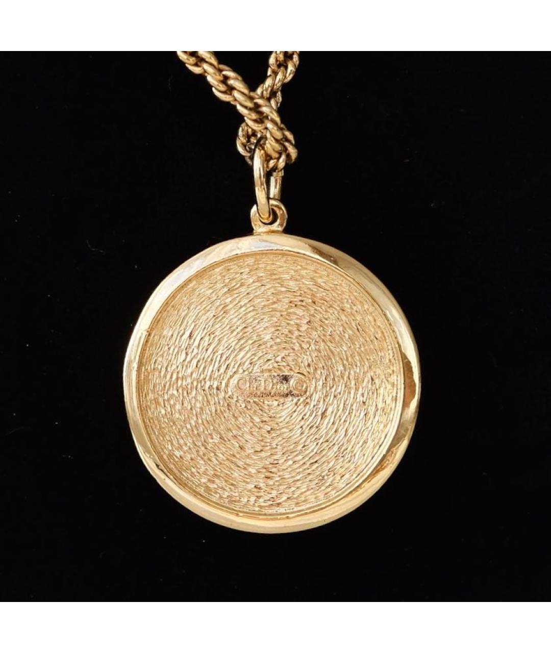 CHRISTIAN DIOR Золотое позолоченное колье, фото 7