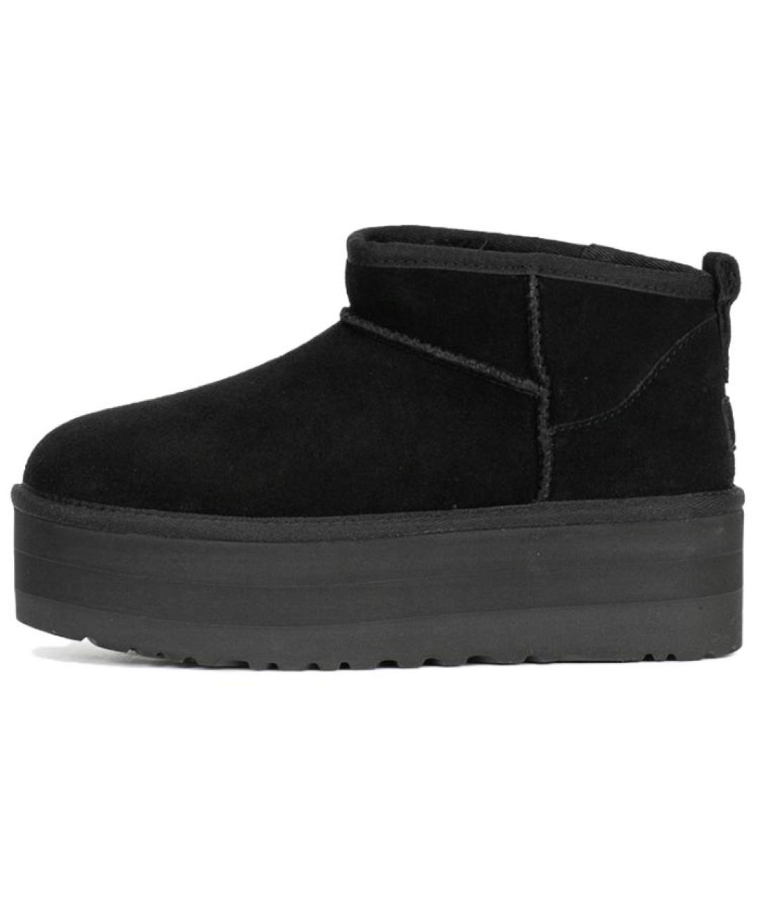 UGG AUSTRALIA Черные замшевые ботинки, фото 2