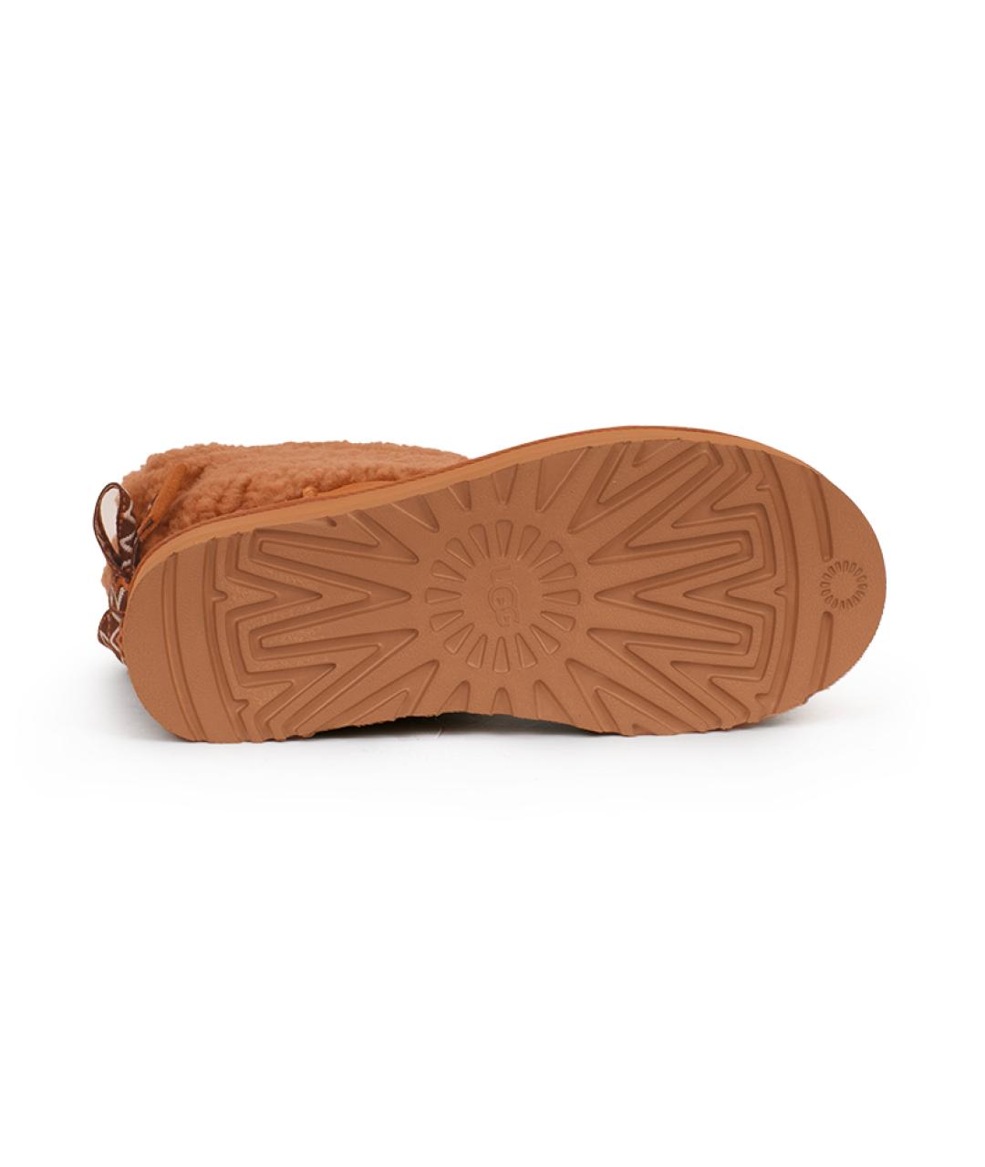 UGG AUSTRALIA Коричневые замшевые ботинки, фото 5