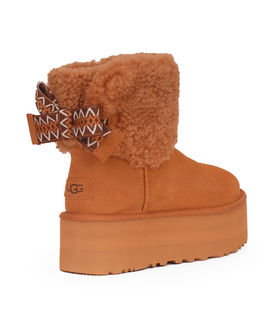 UGG AUSTRALIA Коричневые замшевые ботинки, фото 3