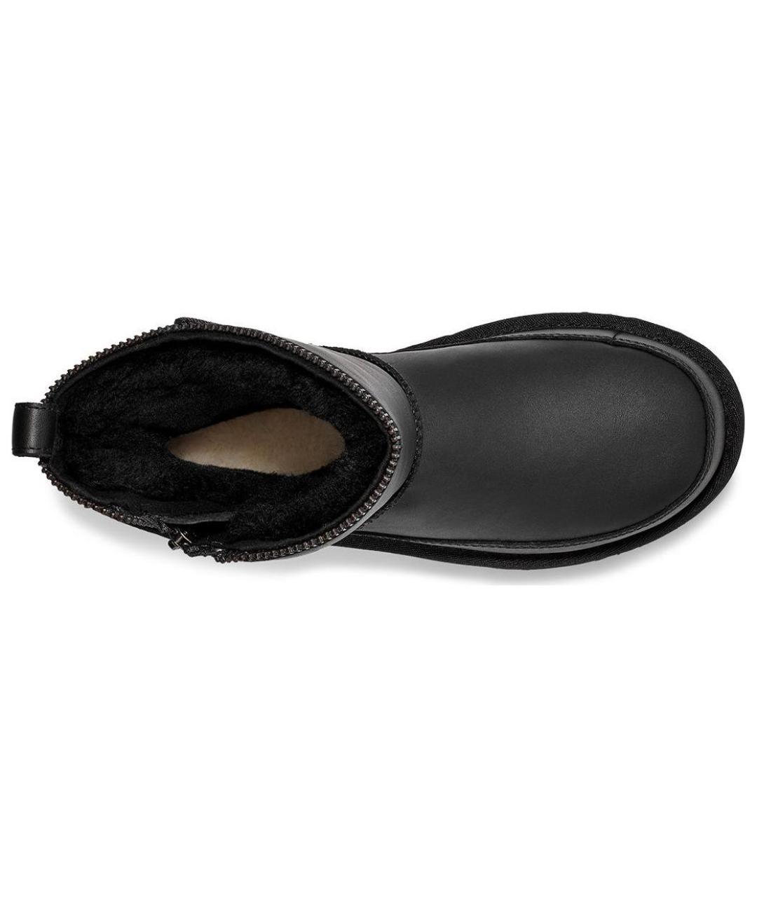 UGG AUSTRALIA Черные кожаные ботинки, фото 5