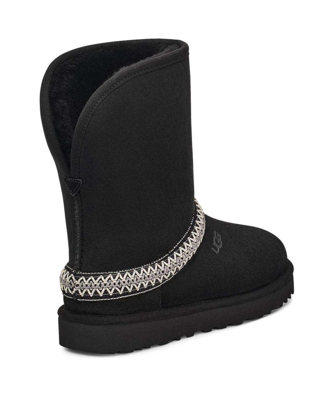 UGG AUSTRALIA Черные нубуковые ботинки, фото 4