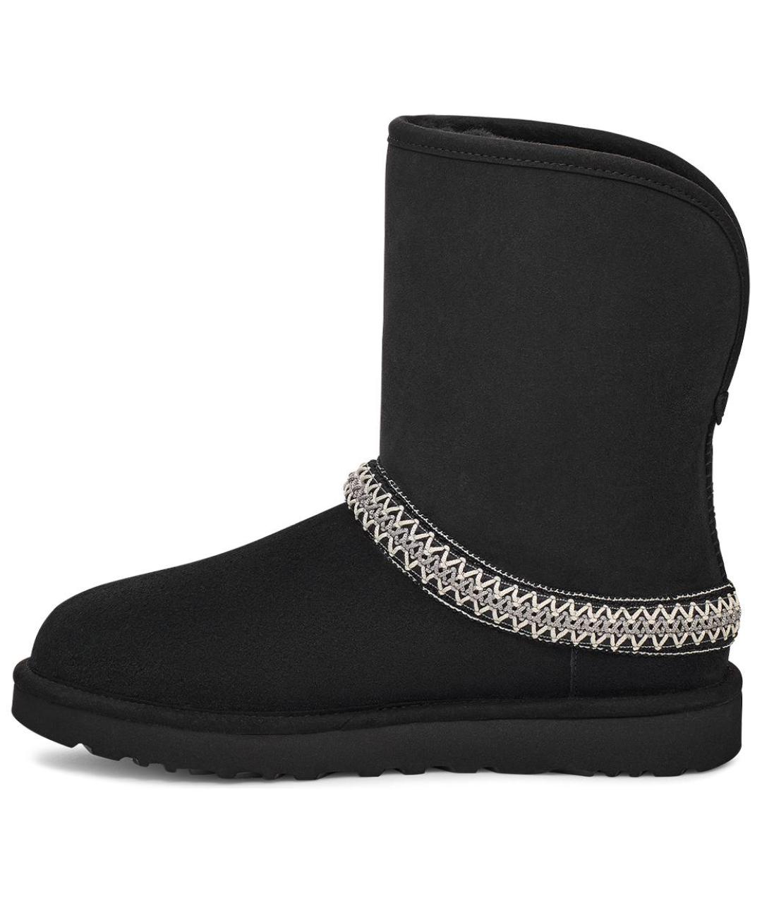 UGG AUSTRALIA Черные нубуковые ботинки, фото 2