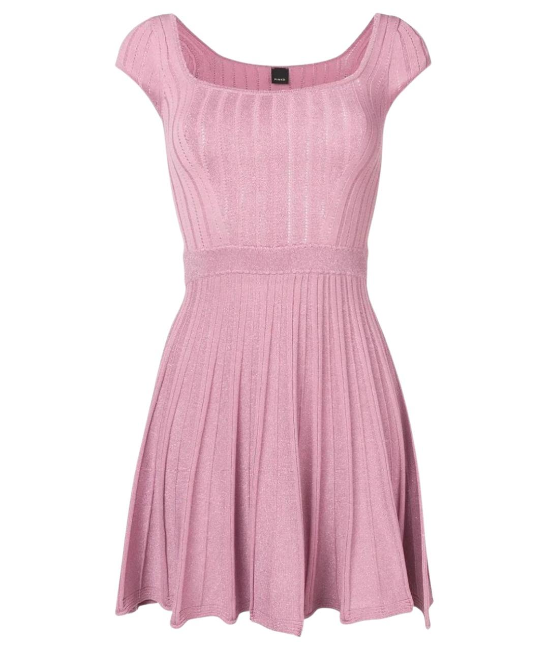 PINKO Розовое полиэстеровое коктейльное платье, фото 1