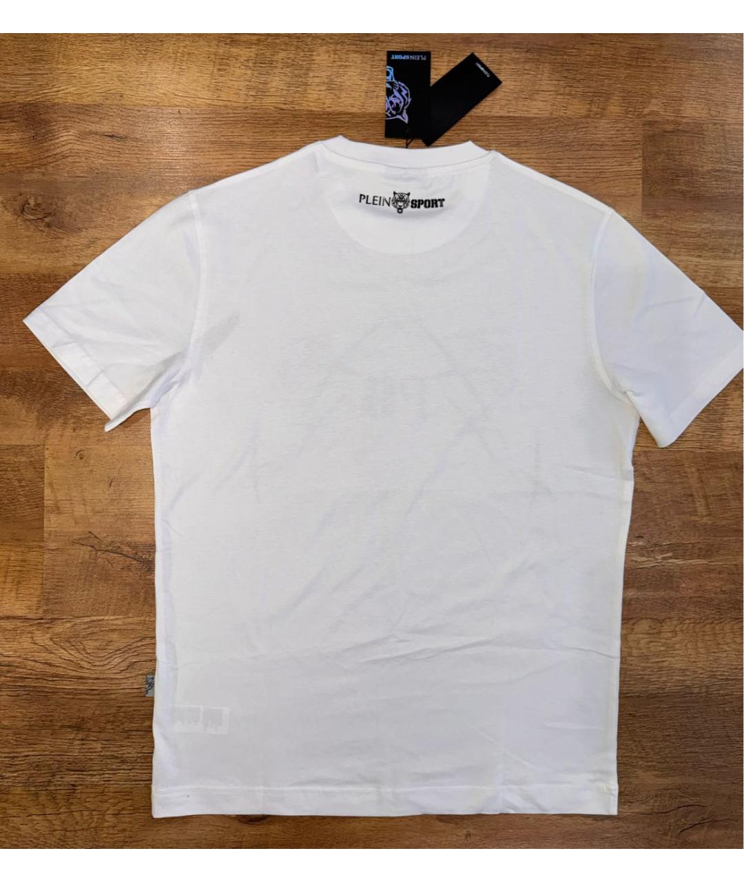 PLEIN SPORT Белая хлопковая футболка, фото 2