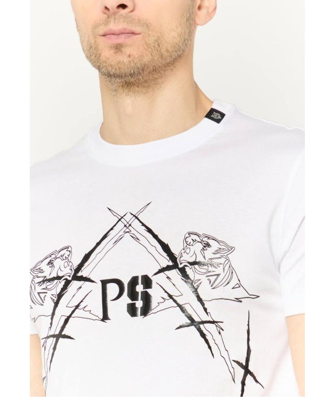 PLEIN SPORT Белая хлопковая футболка, фото 7