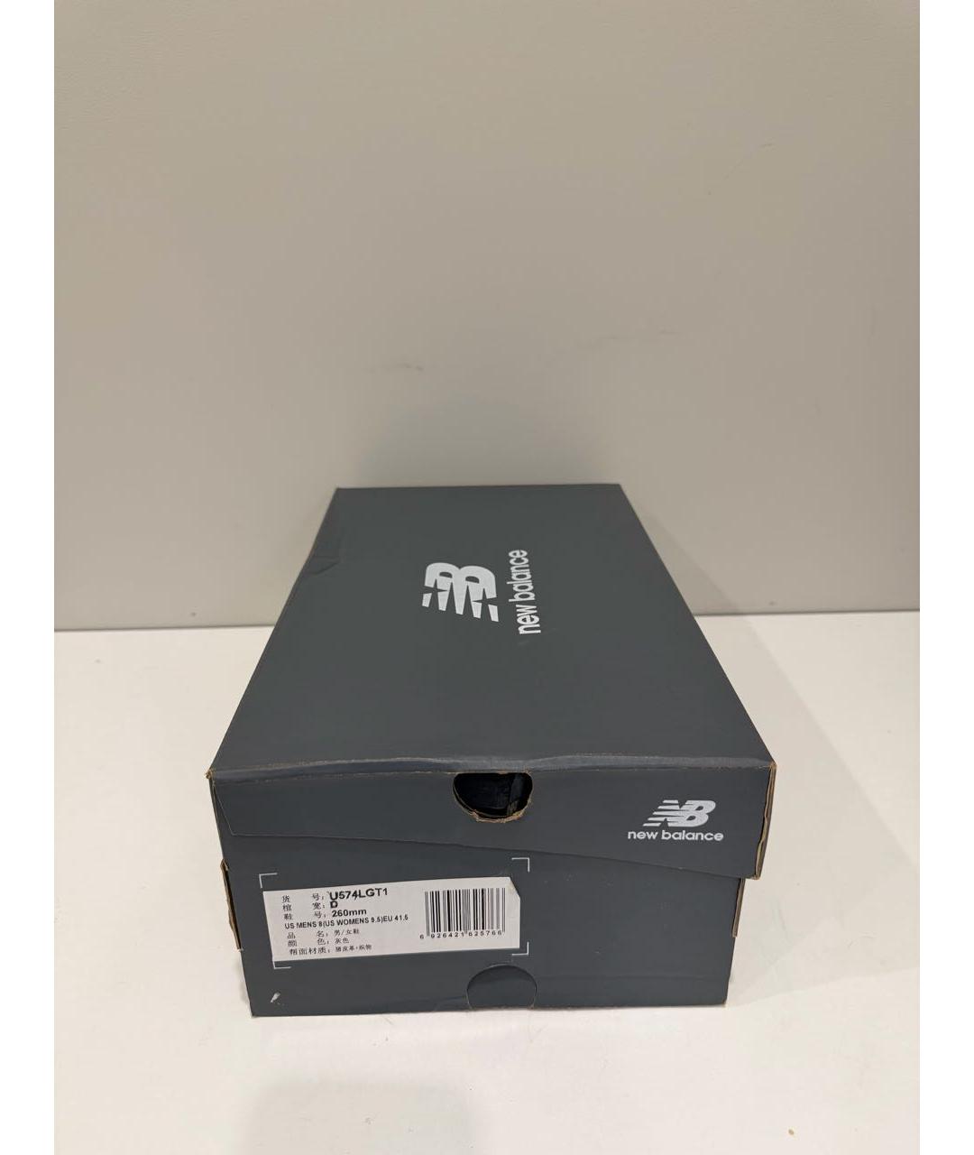 NEW BALANCE Серые замшевые низкие кроссовки / кеды, фото 5