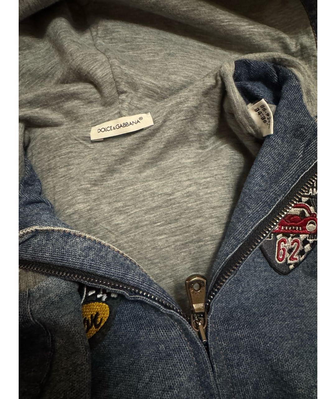 DOLCE&GABBANA Синий деним комплект, фото 3