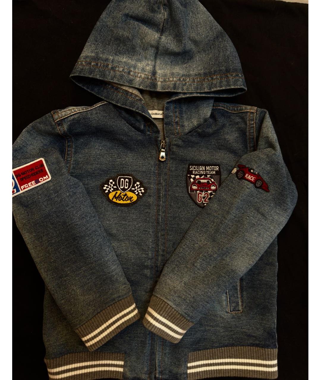 DOLCE&GABBANA Синий деним комплект, фото 7