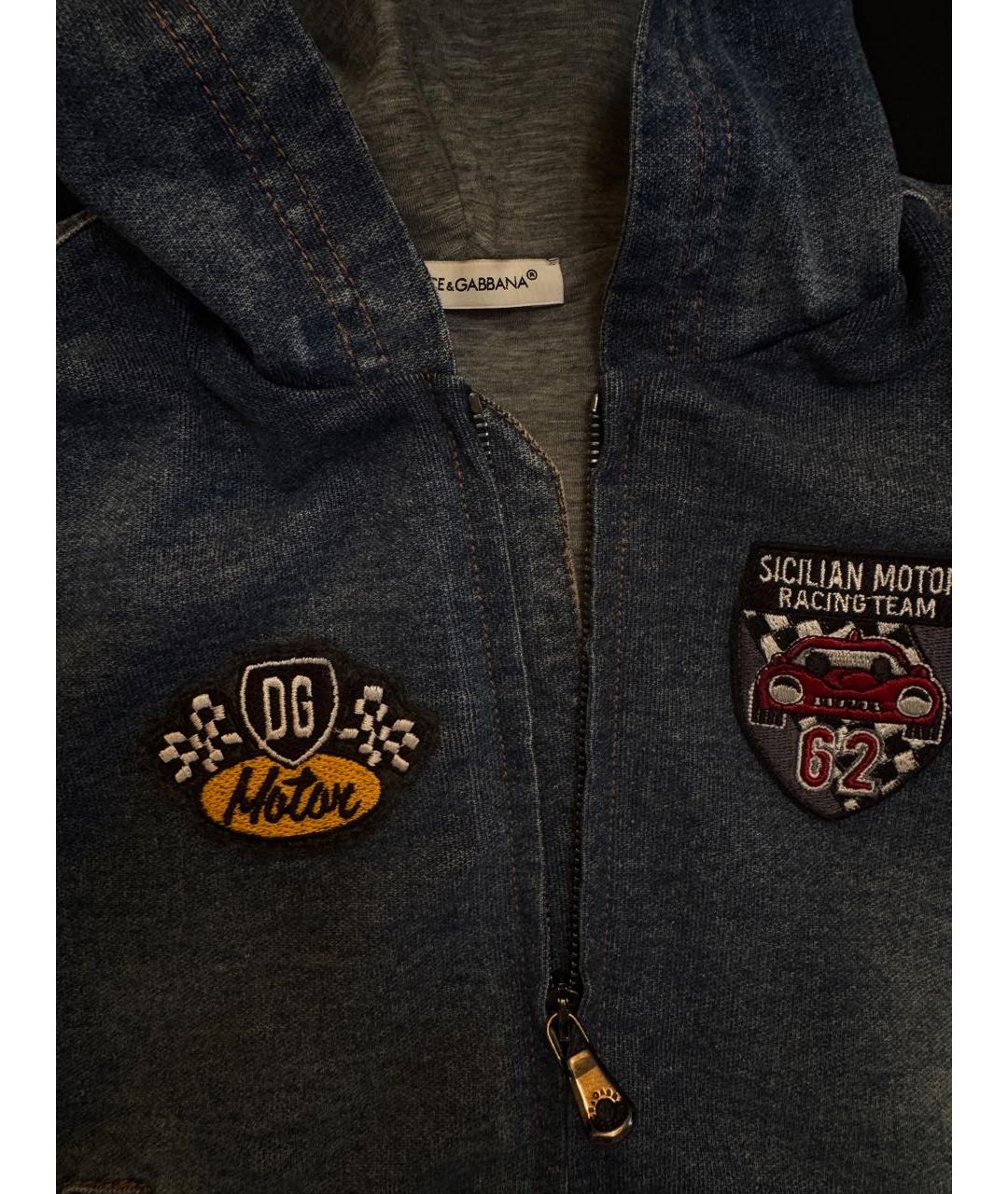 DOLCE&GABBANA Синий деним комплект, фото 4