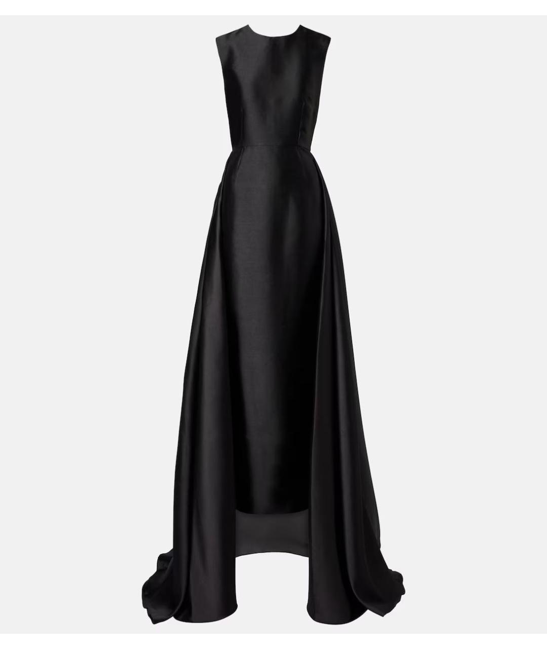 SOLACE LONDON Черное полиэстеровое вечернее платье, фото 4