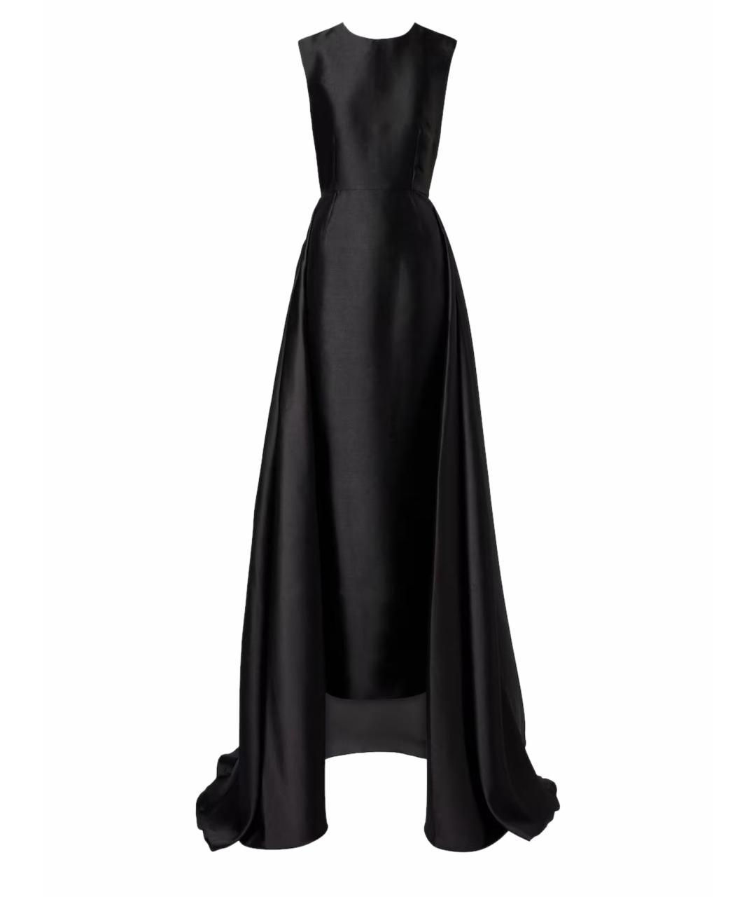 SOLACE LONDON Черное полиэстеровое вечернее платье, фото 1