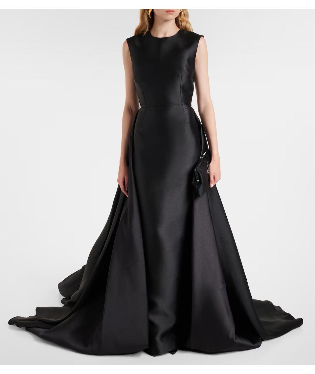 SOLACE LONDON Черное полиэстеровое вечернее платье, фото 2