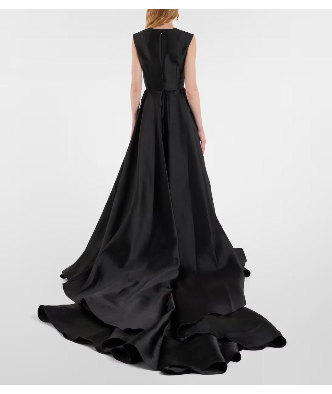 SOLACE LONDON Черное полиэстеровое вечернее платье, фото 3