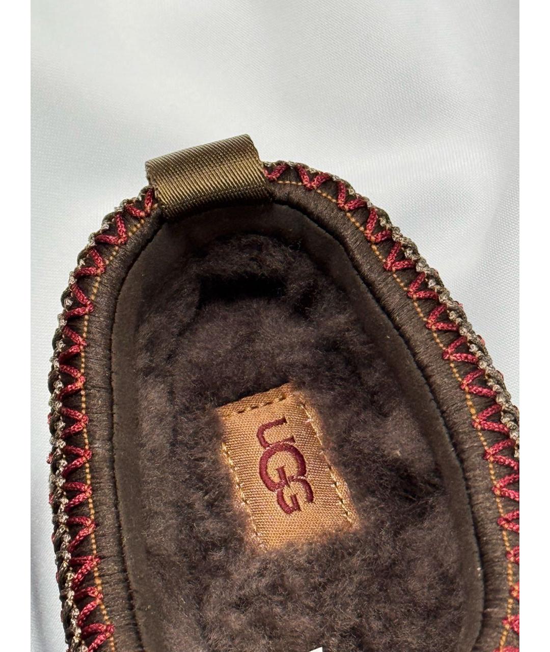 UGG AUSTRALIA Коричневые замшевые сабо, фото 7