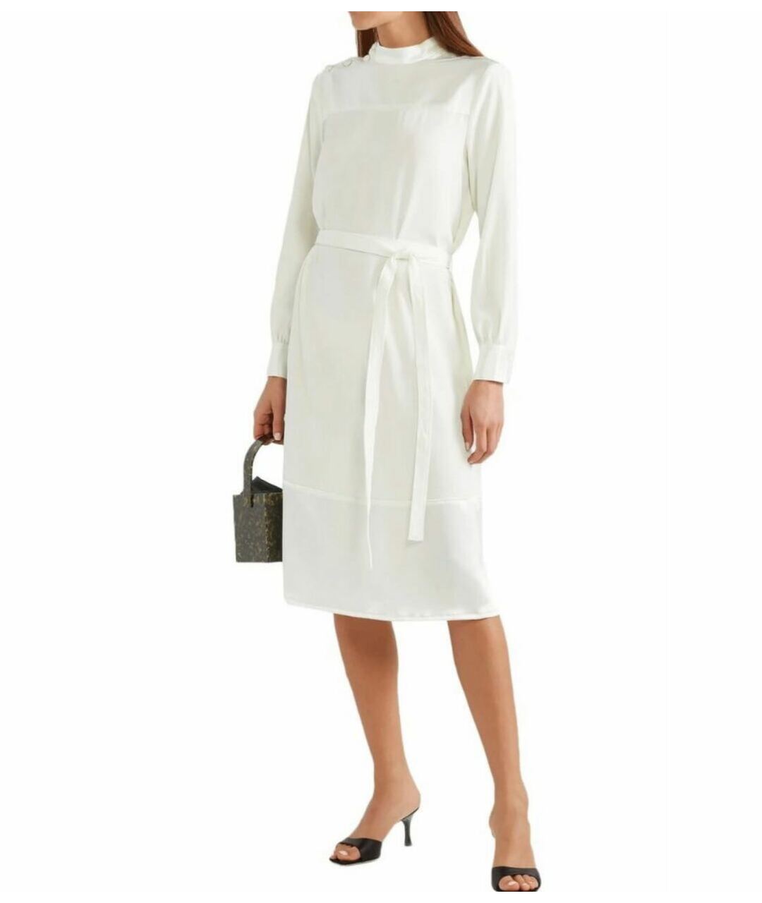 CO Белое полиэстеровое повседневное платье, фото 2