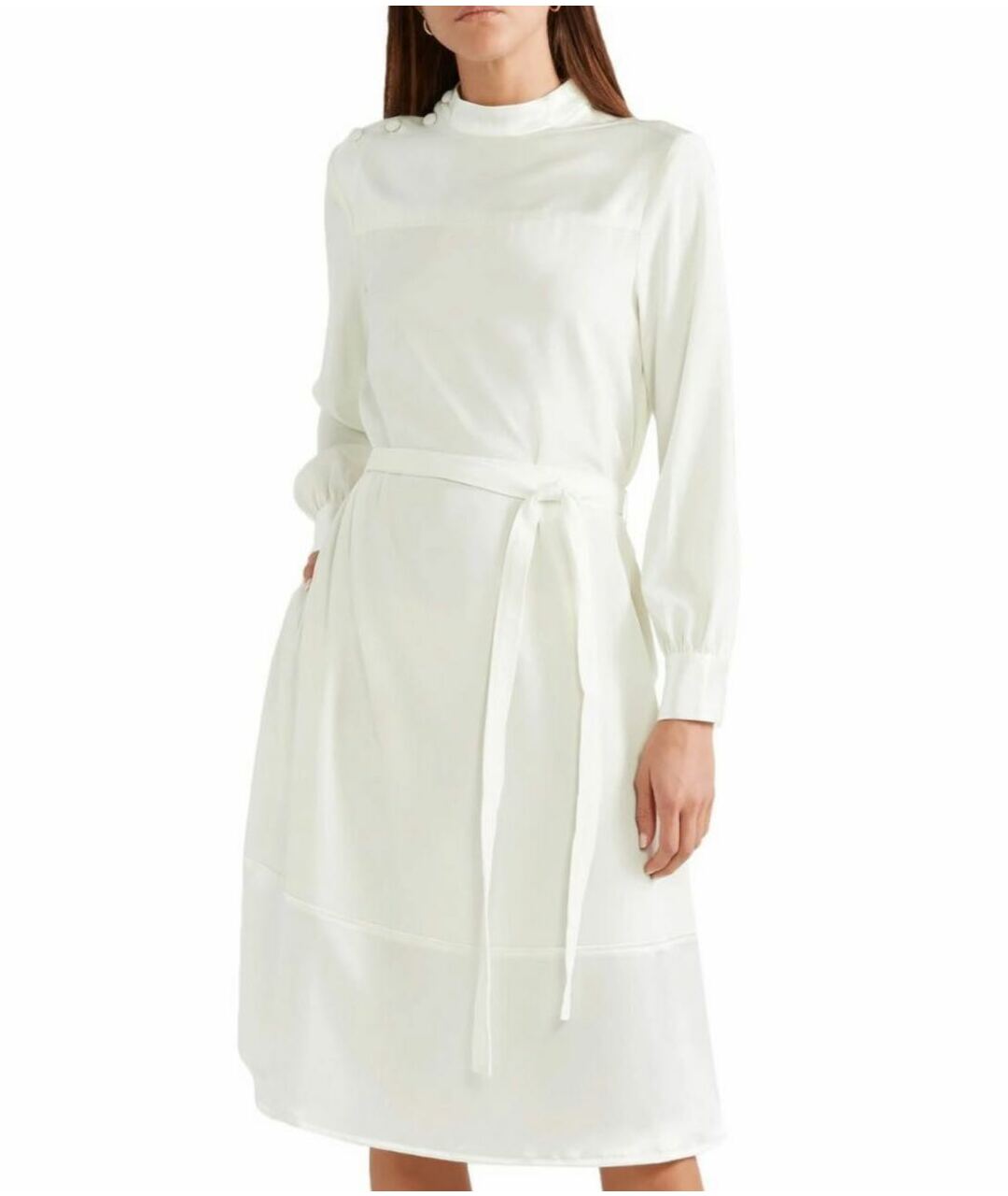 CO Белое полиэстеровое повседневное платье, фото 5
