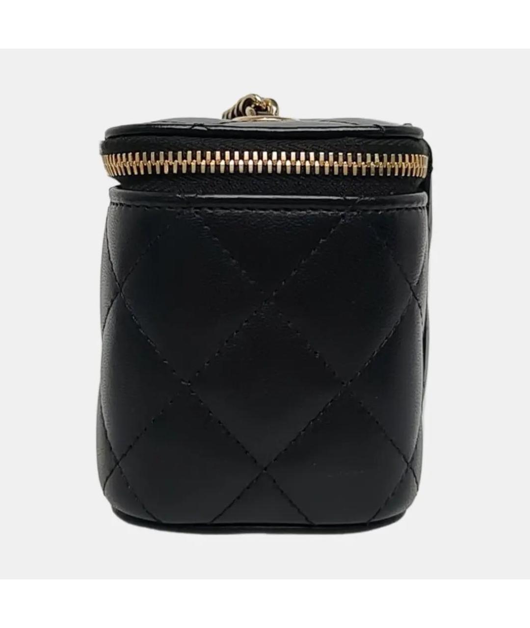 CHANEL Черная кожаная сумка через плечо, фото 2