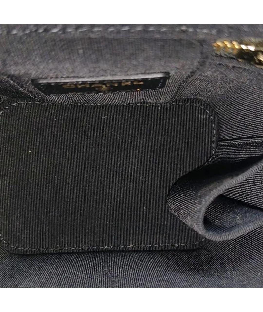 CHANEL Черная кожаная сумка через плечо, фото 6