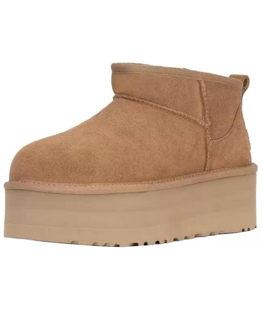 UGG AUSTRALIA Коричневые замшевые ботинки, фото 3