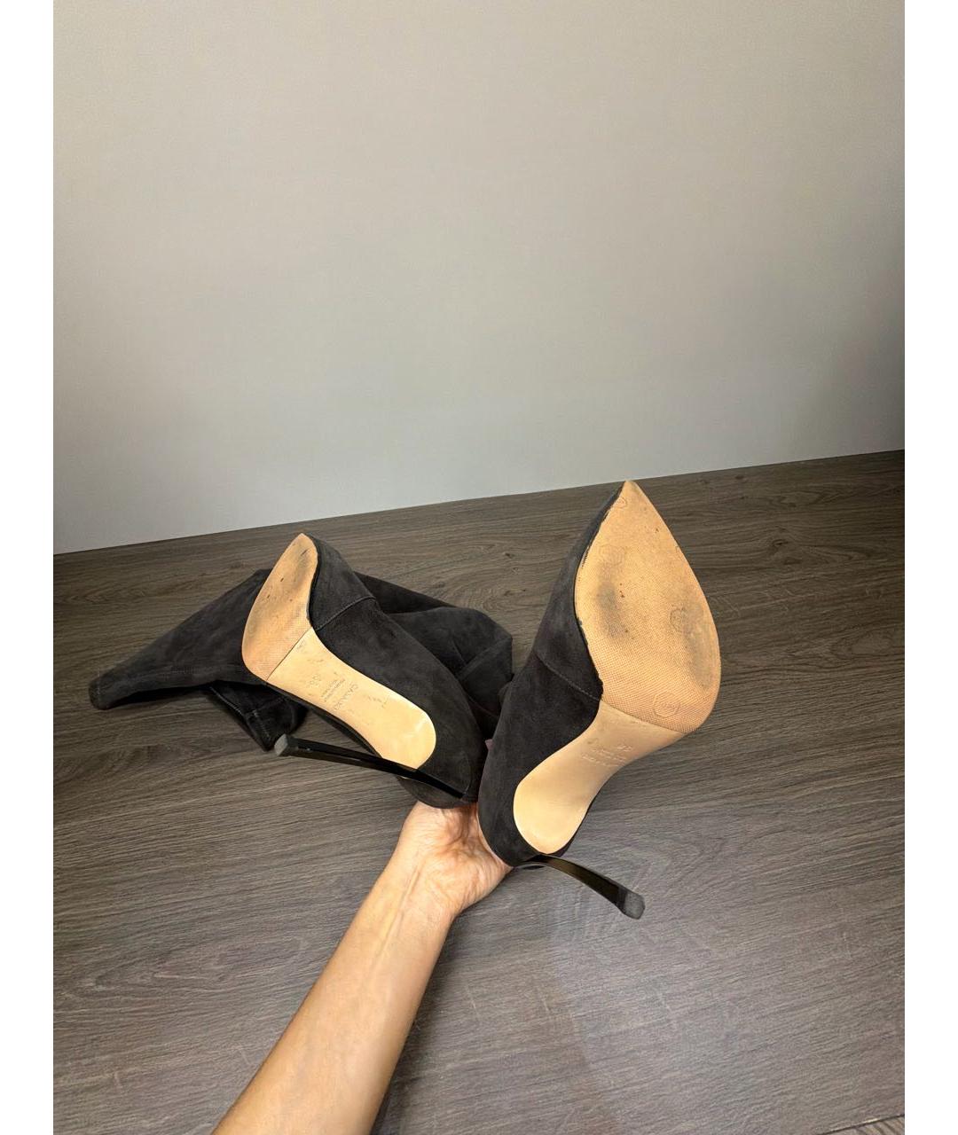 CASADEI Серые замшевые ботфорты, фото 6