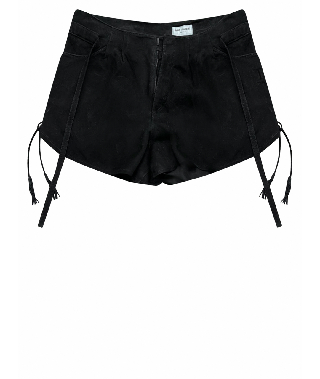 SAINT LAURENT Черные замшевые шорты, фото 1