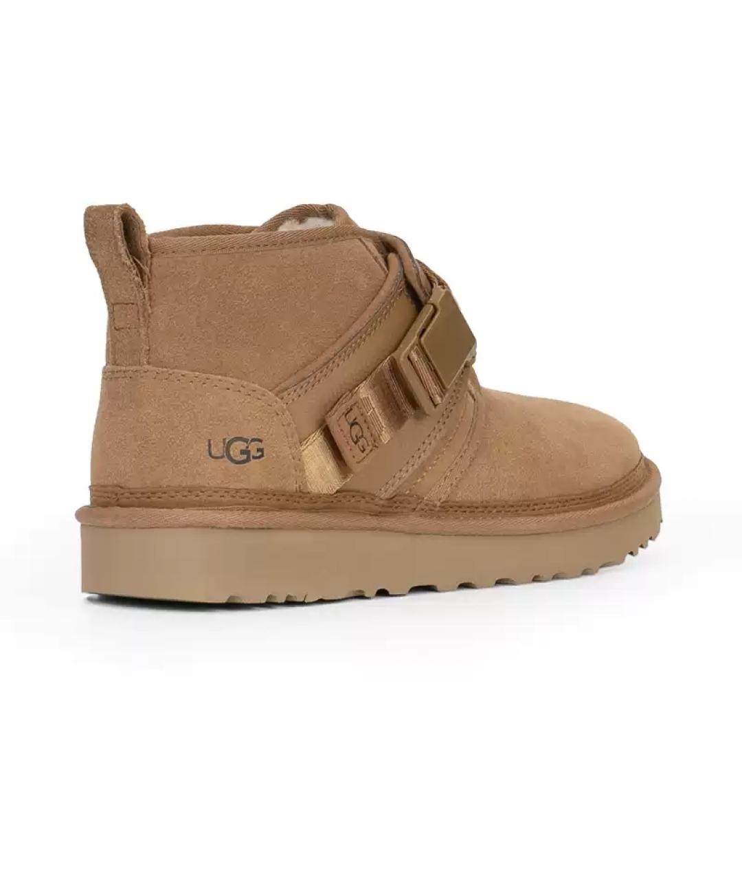 UGG AUSTRALIA Коричневые замшевые высокие ботинки, фото 3