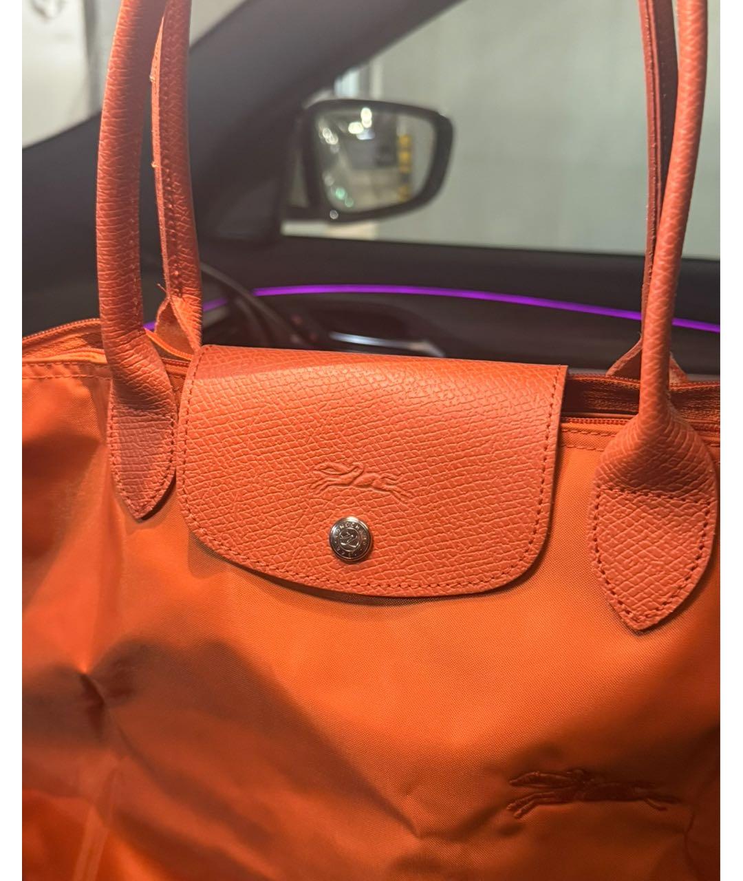 LONGCHAMP Оранжевая сумка тоут, фото 3