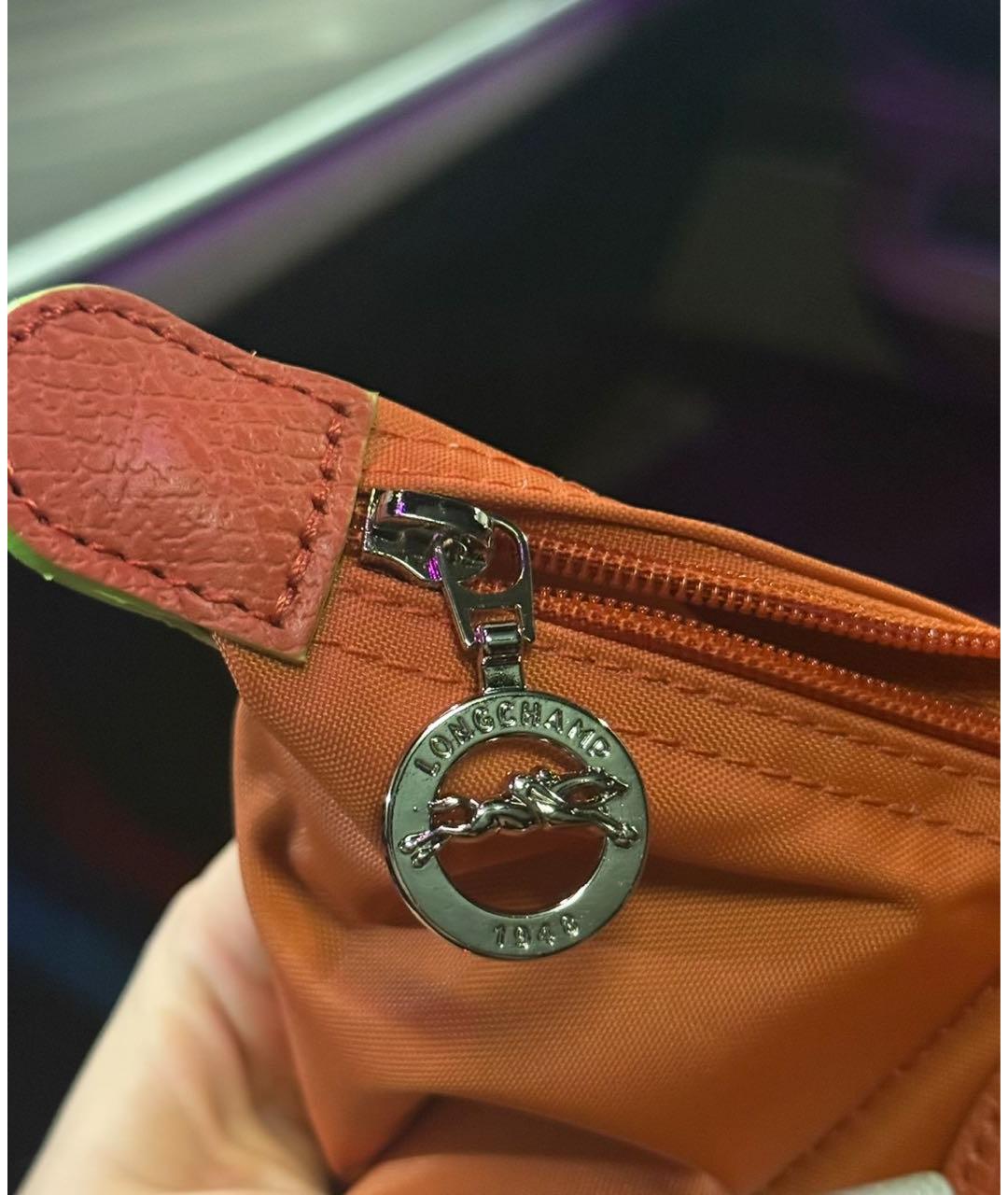 LONGCHAMP Оранжевая сумка тоут, фото 4