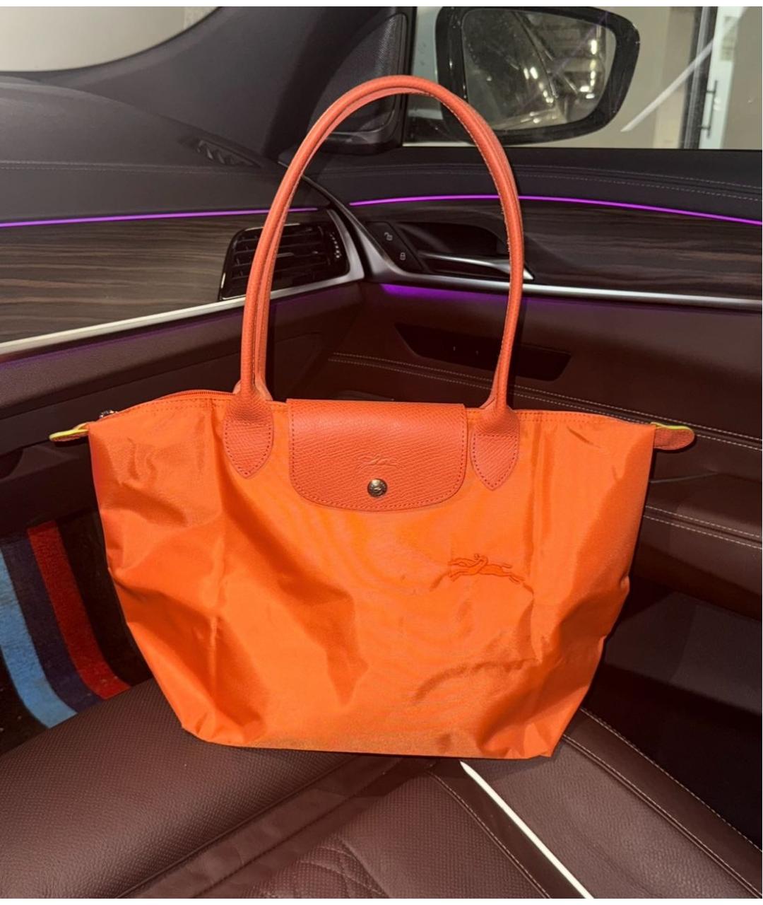 LONGCHAMP Оранжевая сумка тоут, фото 2