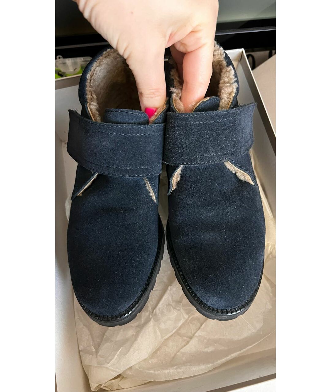 BEBERLIS Темно-синие замшевые ботинки, фото 8