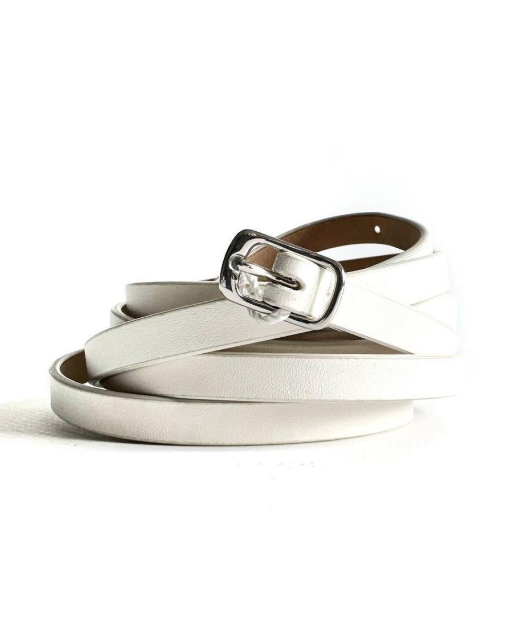 MAISON MARGIELA Белый кожаный ремень, фото 5