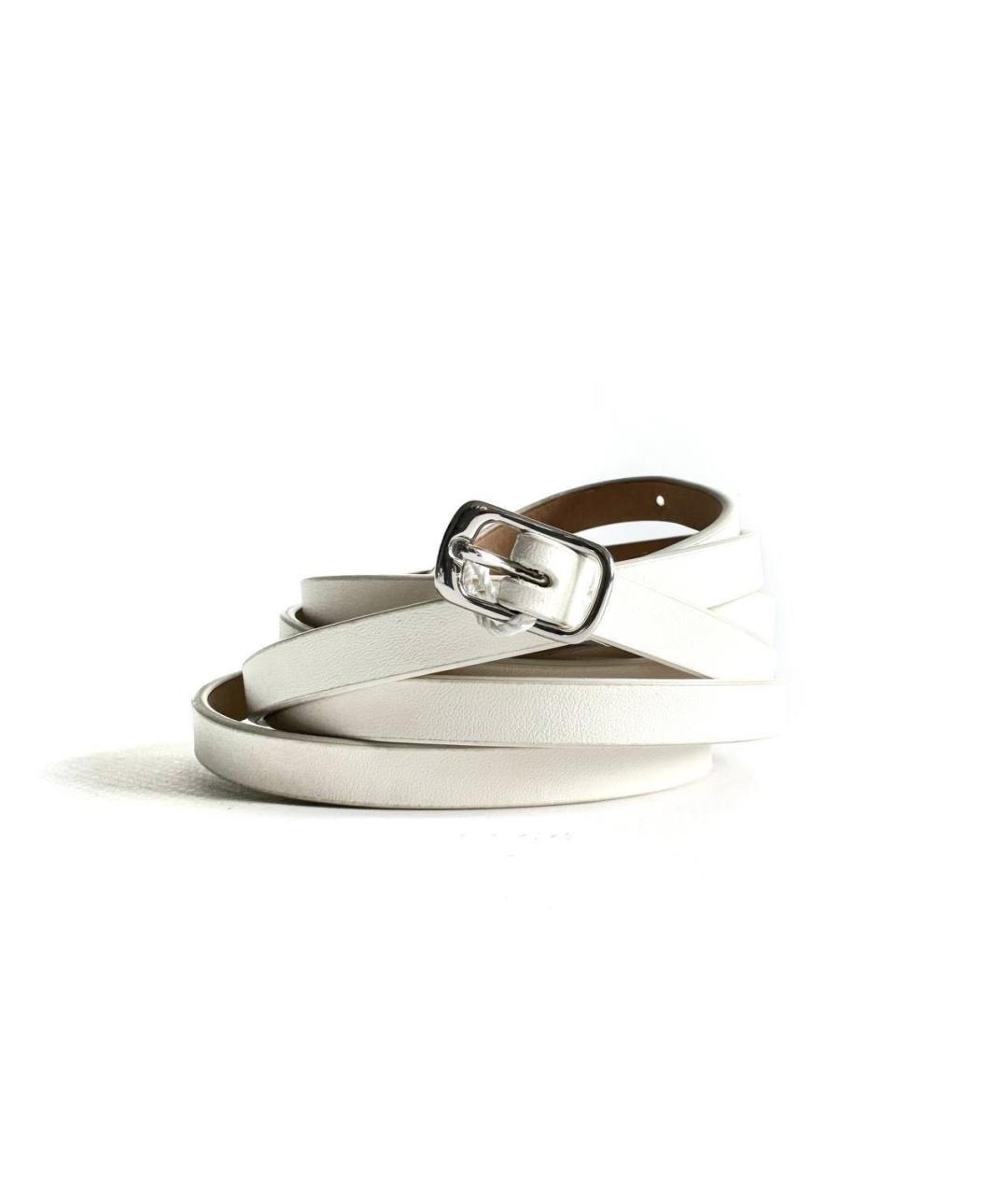 MAISON MARGIELA Белый кожаный ремень, фото 2