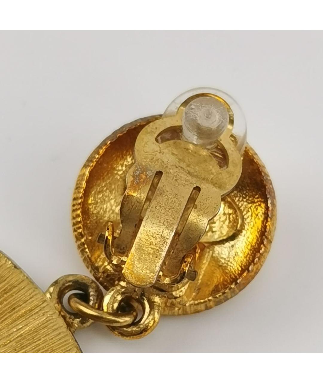 CHANEL Золотые позолоченные клипсы, фото 6