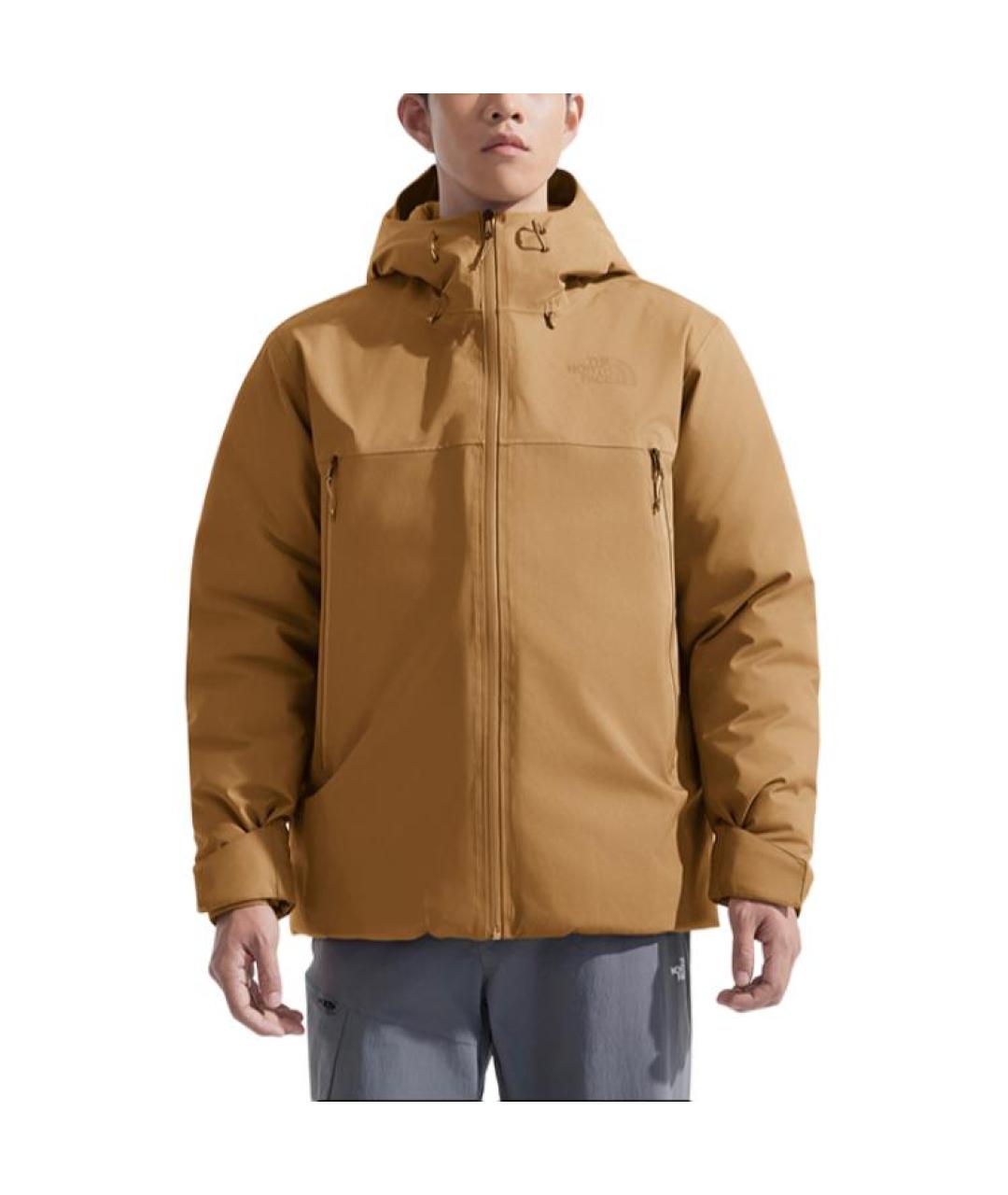 THE NORTH FACE Коричневый пуховик, фото 3