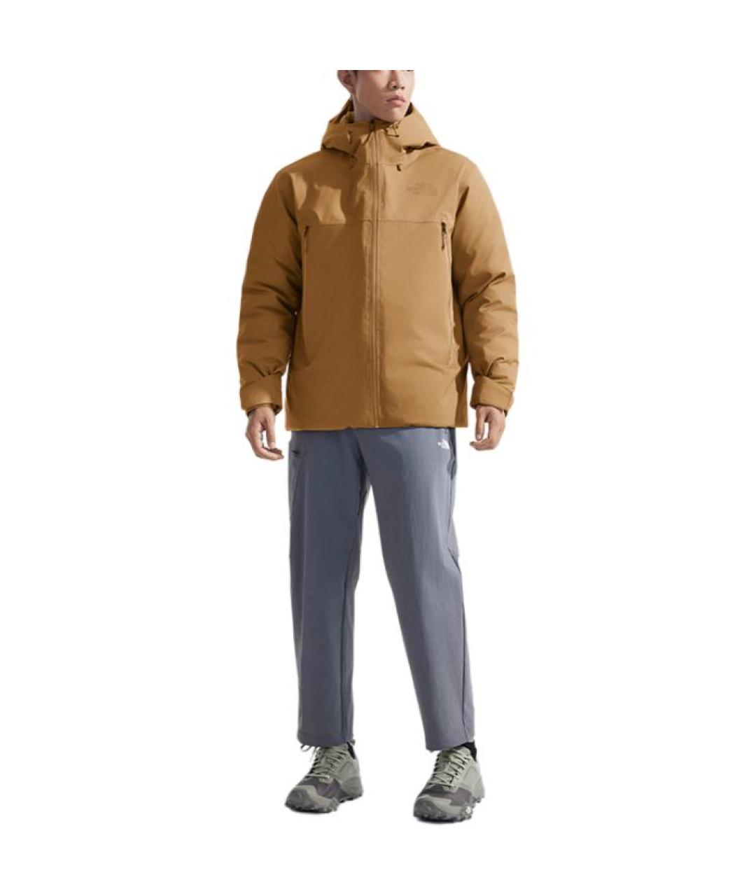 THE NORTH FACE Коричневый пуховик, фото 4
