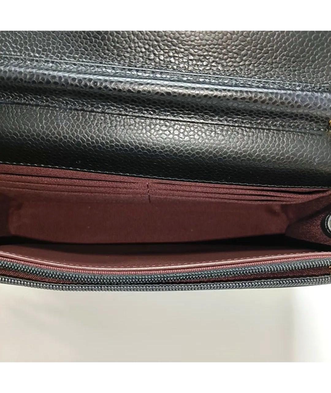 CHANEL Черная кожаная сумка через плечо, фото 5