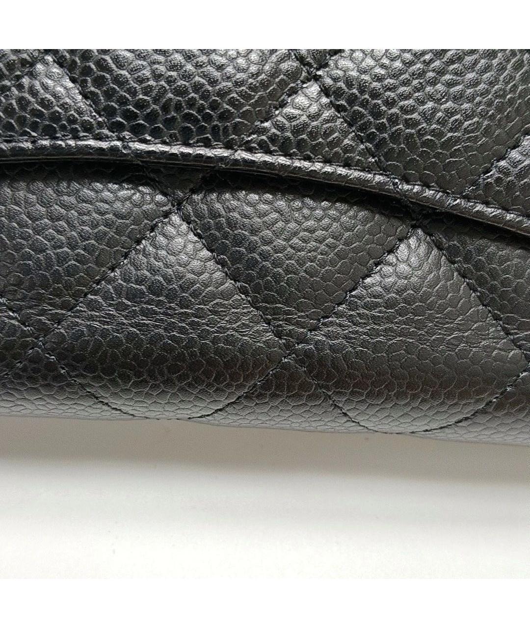 CHANEL Черная кожаная сумка через плечо, фото 8