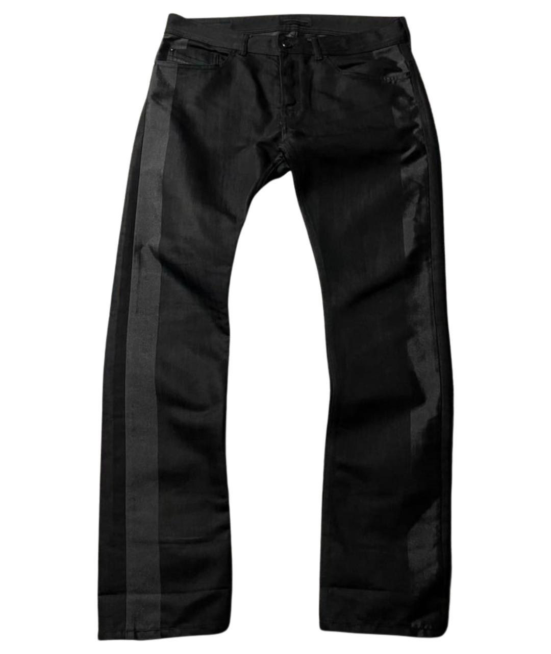 DIESEL BLACK GOLD Черные хлопко-полиэстеровые прямые джинсы, фото 1