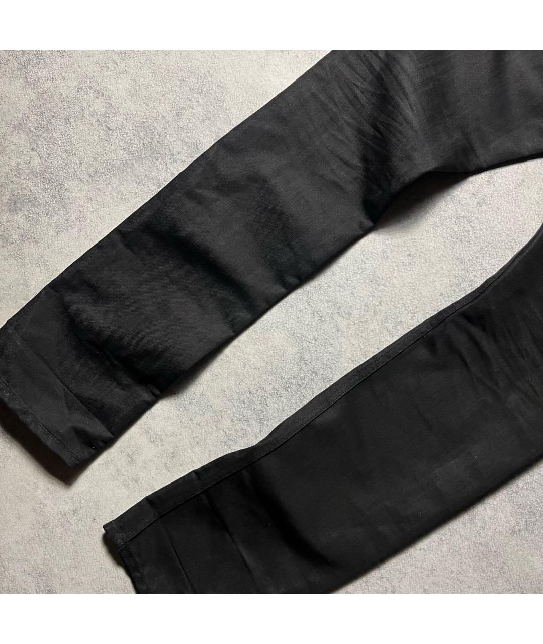 DIESEL BLACK GOLD Черные хлопко-полиэстеровые прямые джинсы, фото 5