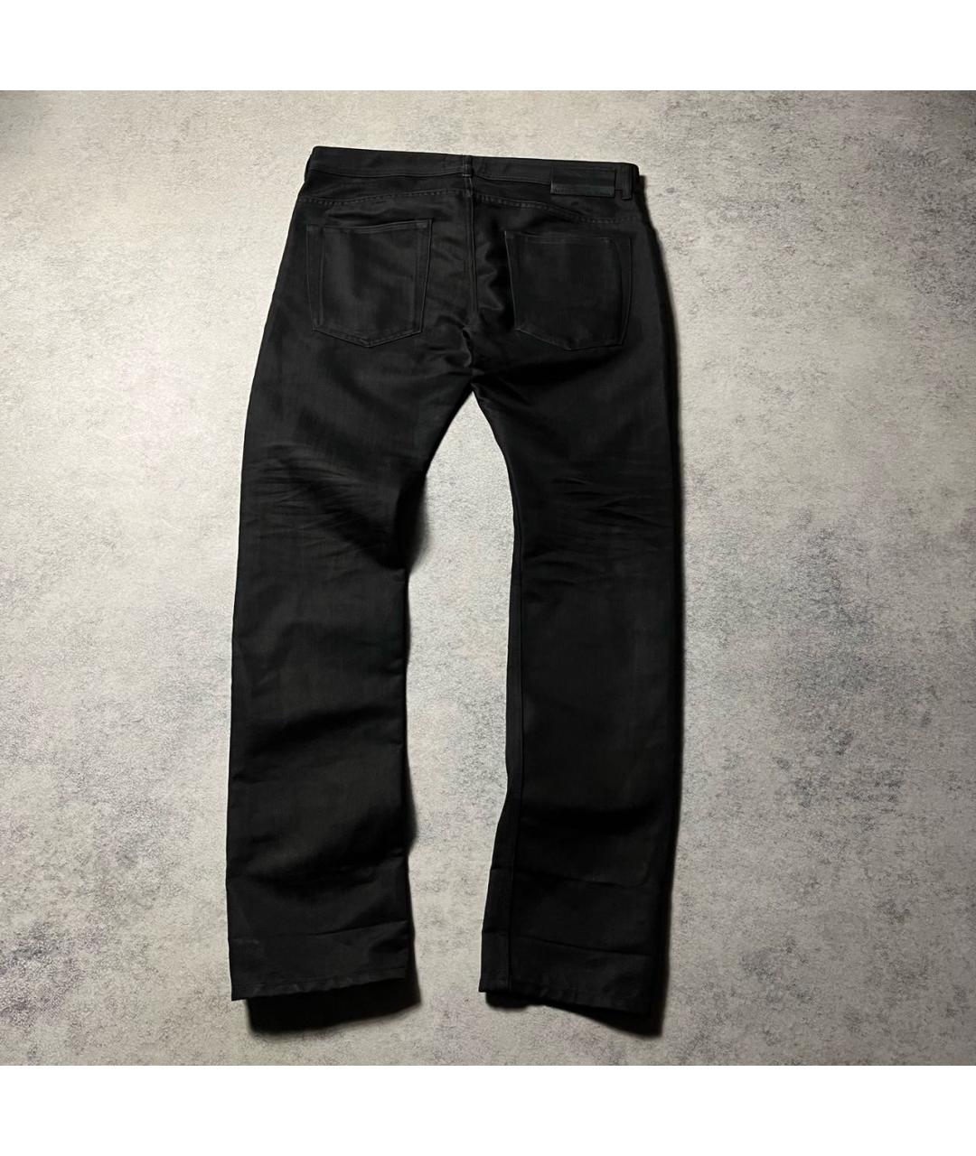 DIESEL BLACK GOLD Черные хлопко-полиэстеровые прямые джинсы, фото 2