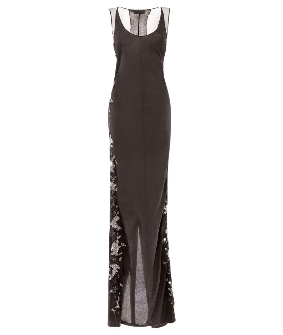 JO NO FUI Хаки вискозное коктейльное платье, фото 1