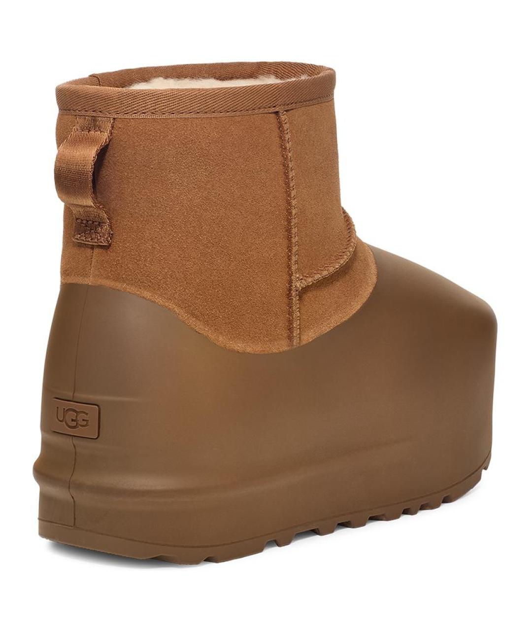 UGG AUSTRALIA Коричневые замшевые ботинки, фото 3