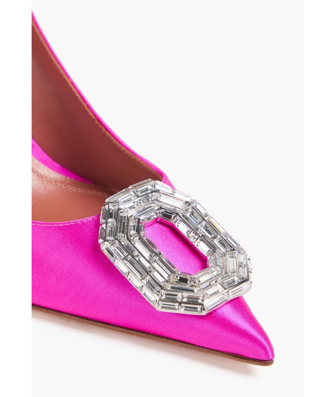 Amina Muaddi Розовые туфли, фото 3