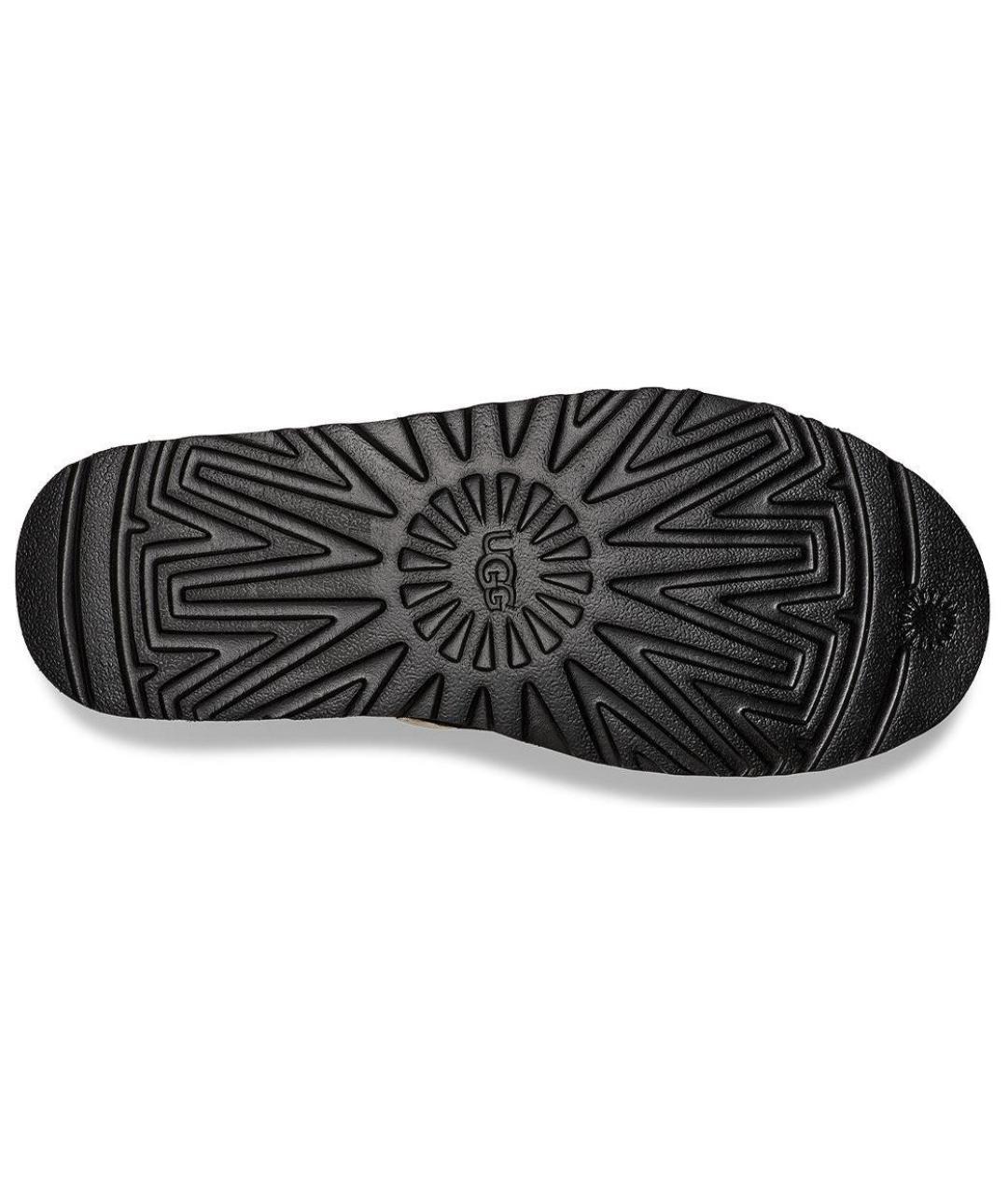 UGG AUSTRALIA Черные нубуковые слипоны, фото 6