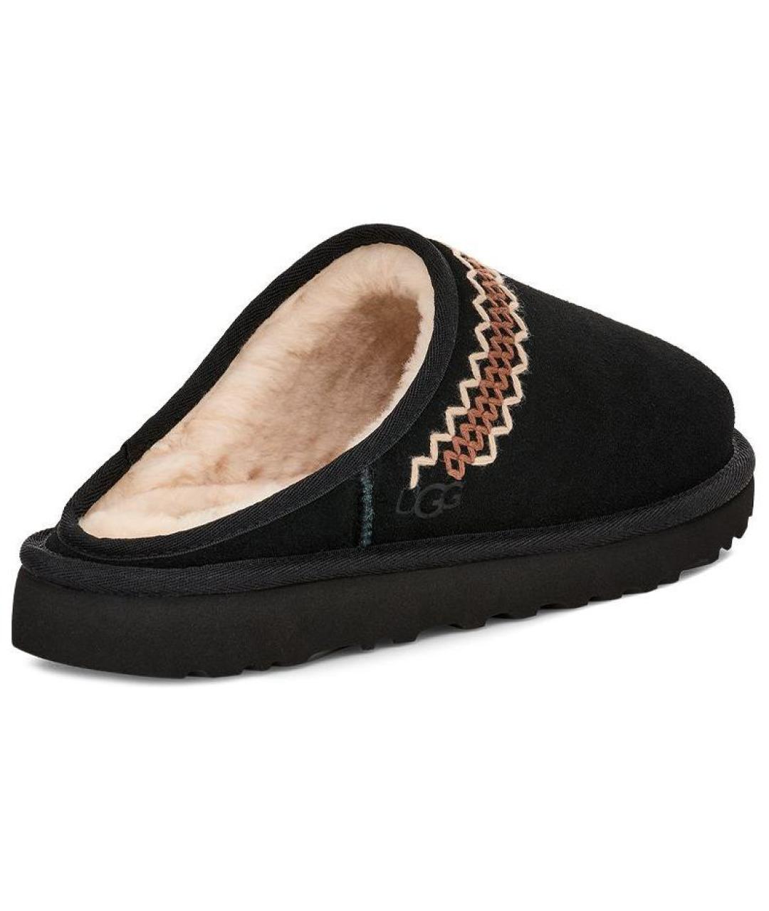 UGG AUSTRALIA Черные нубуковые слипоны, фото 4