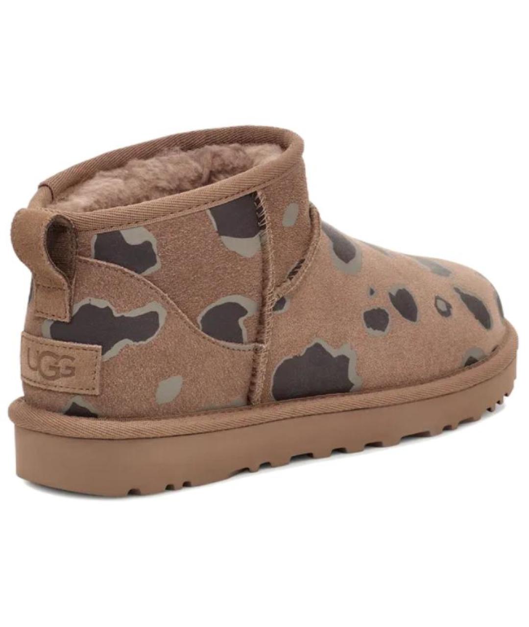 UGG AUSTRALIA Коричневые нубуковые ботинки, фото 4